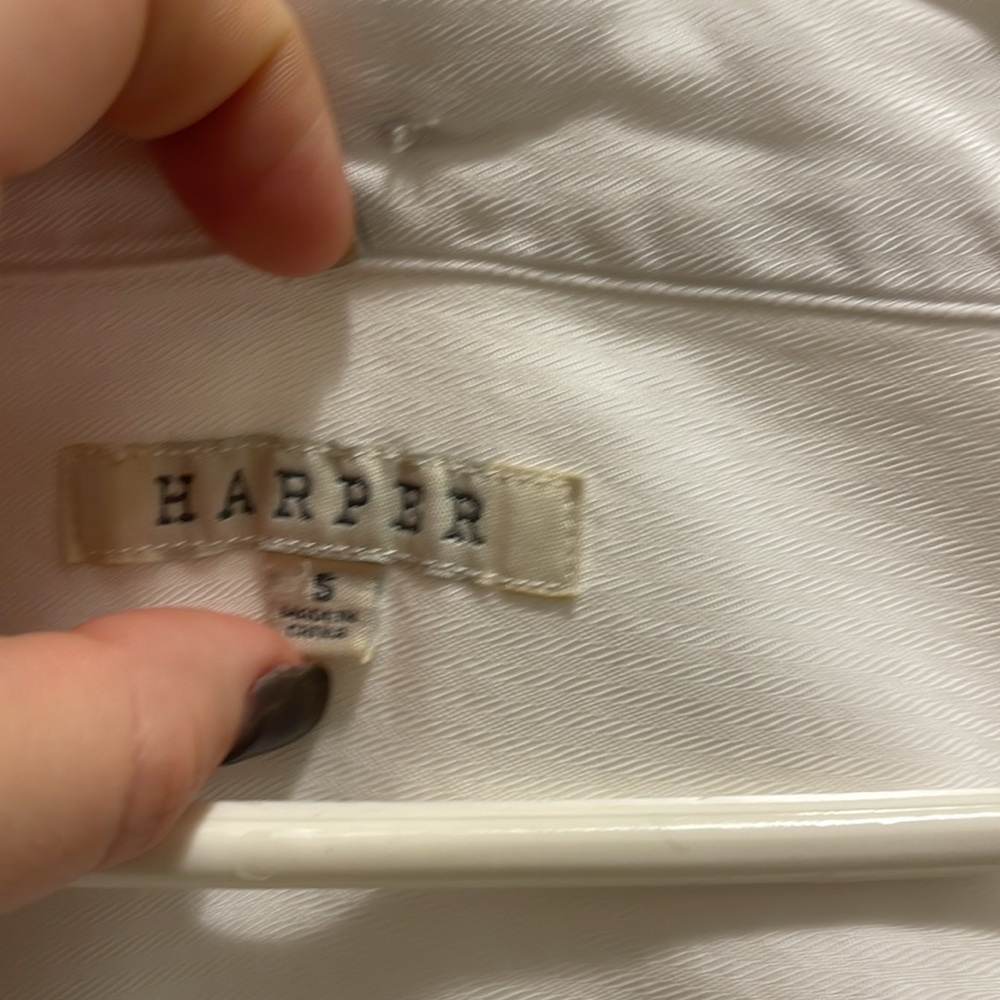 Women's Harper White Short-Sleeve Button Down - Picture 2 of 11